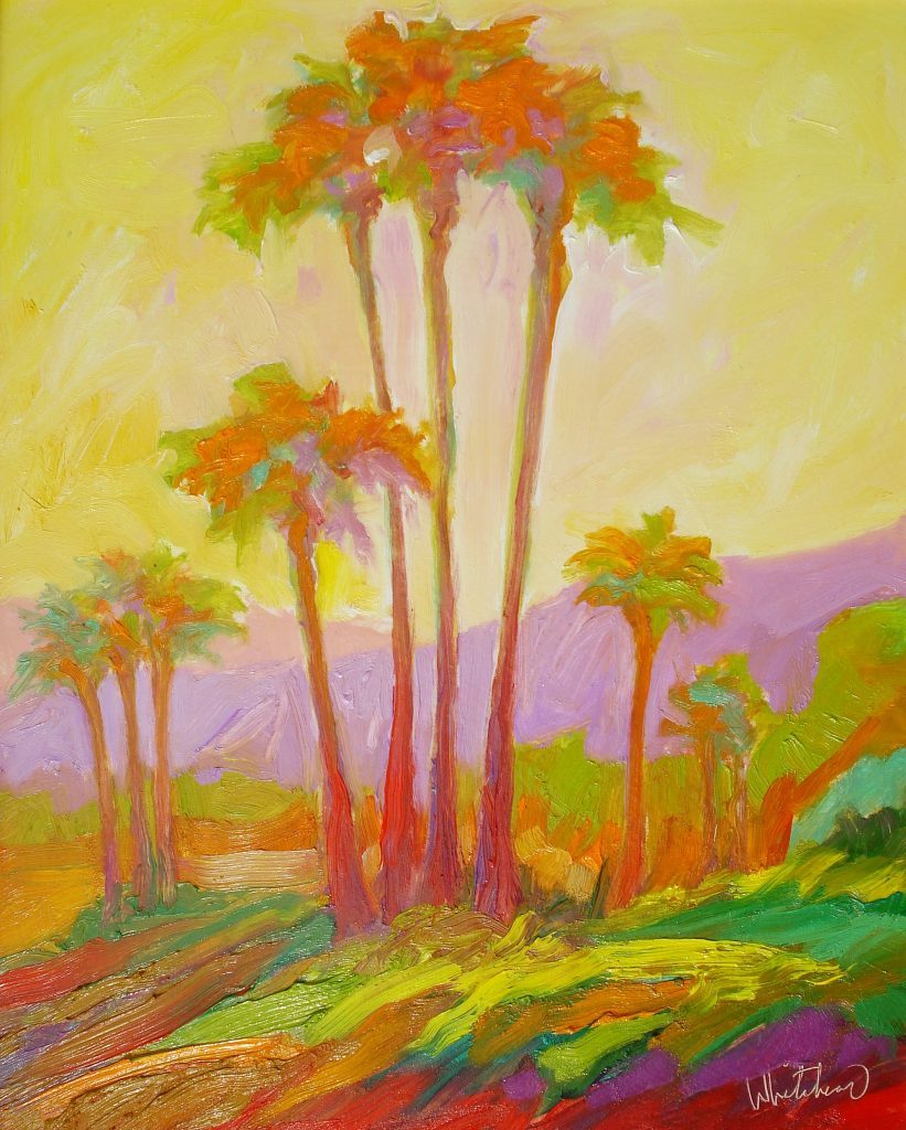 Richard Whiteread, Palms, oil, 16x20 inches, $1200.00