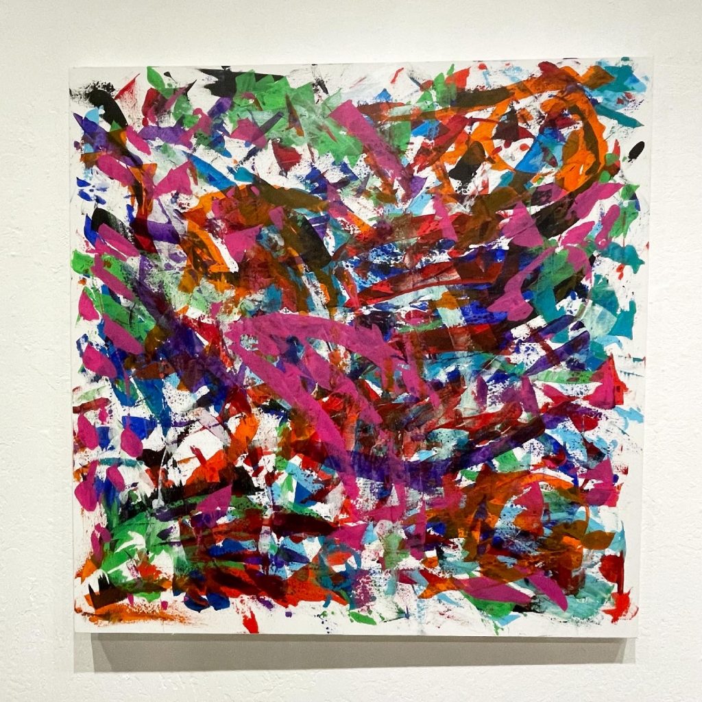 Timothy Havens, "Full Color", 2019, $800 - Art is a free flow of who we are. Like so many artists, I love to create. But unlike so many artists, I suffer from a hand disability. In the last few years, my hands have developed a tremor. This could have been a breaking point for me, but I wouldn’t allow it to be. Instead, my mark making is evolving from steady brushwork to more free form splatters, using tools like chopsticks, squeeze bottles and squeegees to create my artwork. I learned to face adversity as an opportunity for creative problem solving! I won't ever give up, and neither should you.
