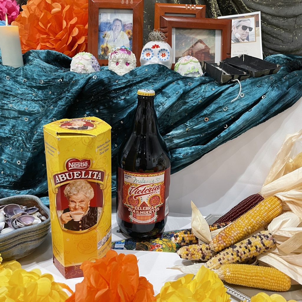 Photos of loved ones on the ofrenda