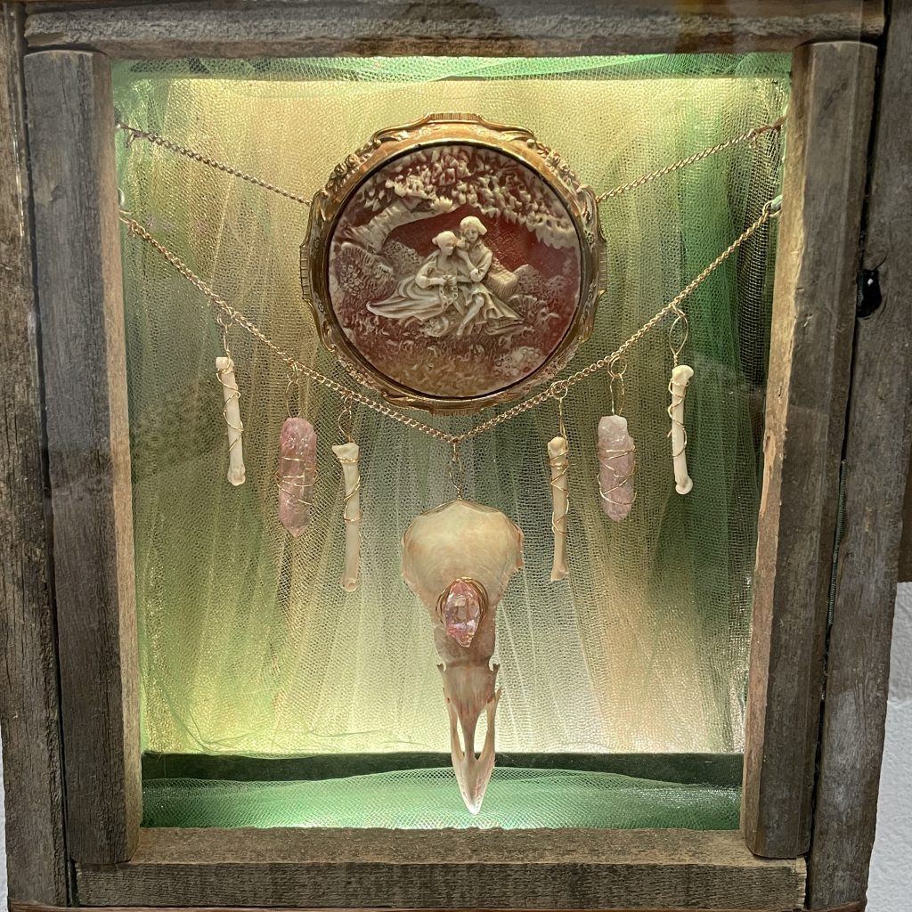 Zak Elstein, "Vulture Necklace", 2019, mixed media, $300 