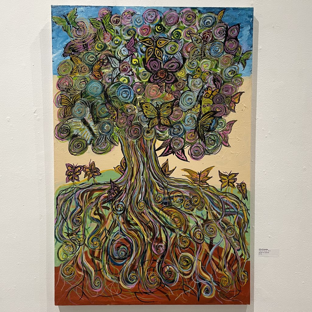 Gitta Brewster, "Tree Of Souls", 2017, acrylic on canvas, $175 