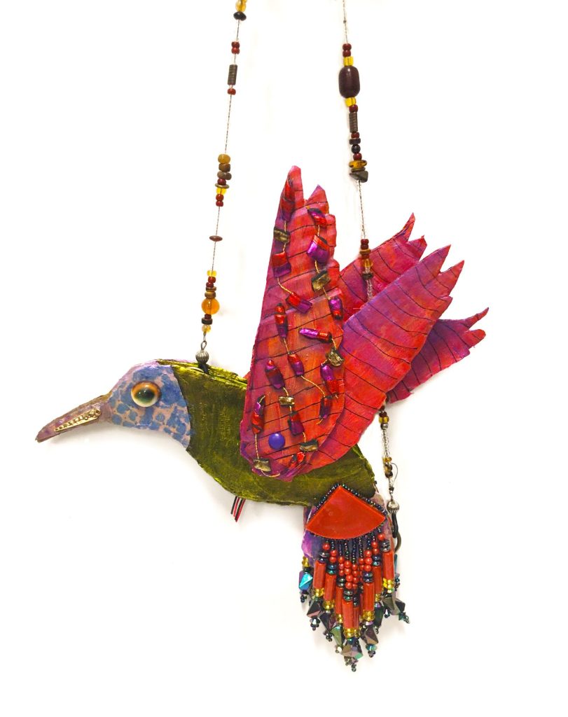 "Bird in Flight" by Rachelle Remington. Suspended and its wings can be moved....